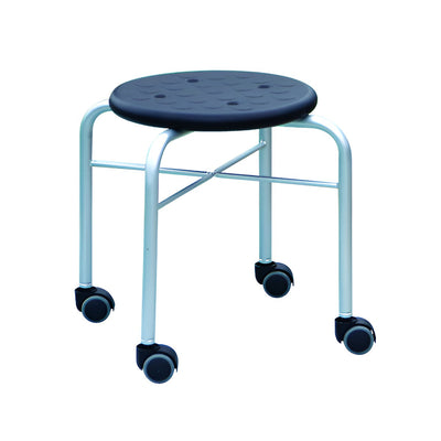 スツール 丸 キャスター 耐荷重100kg 座面高42cm