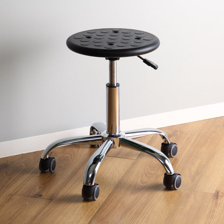 スツール丸キャスター昇降回転座面高43～56cm