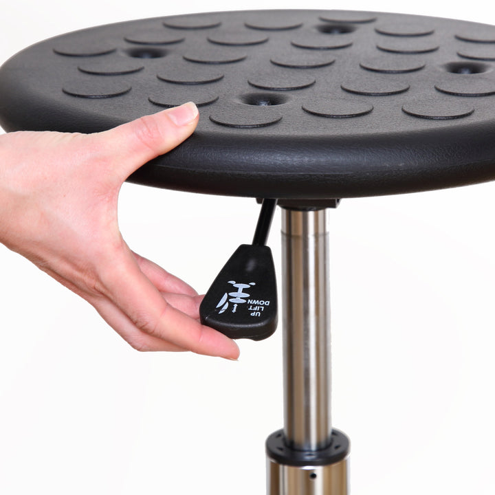 スツール丸キャスター昇降回転座面高43～56cm