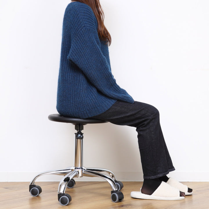 スツール丸キャスター昇降回転座面高43～56cm