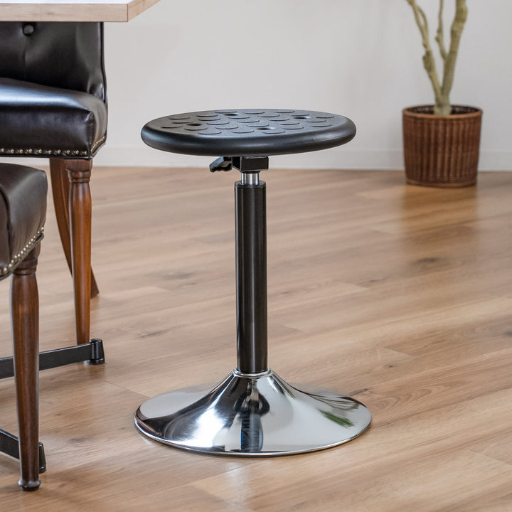 スツール丸昇降回転座面高43～61.8cm