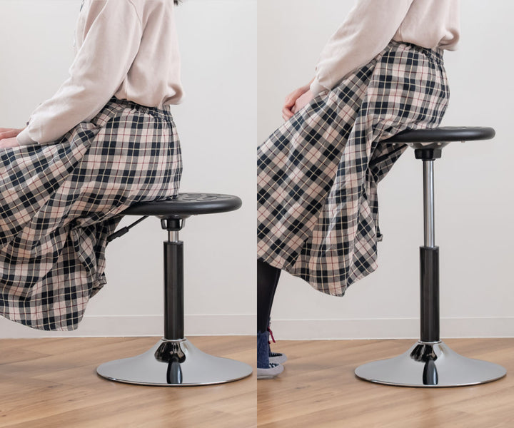 スツール丸昇降回転座面高43～61.8cm