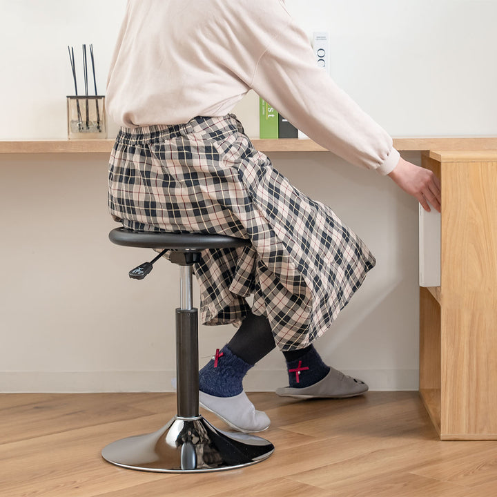 スツール丸昇降回転座面高43～61.8cm