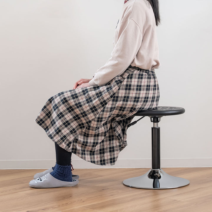 スツール丸昇降回転座面高43～61.8cm