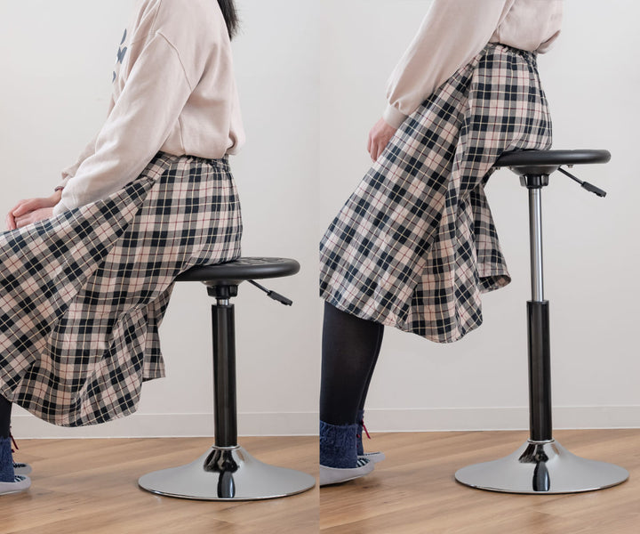 スツール丸昇降回転座面高48～72cm