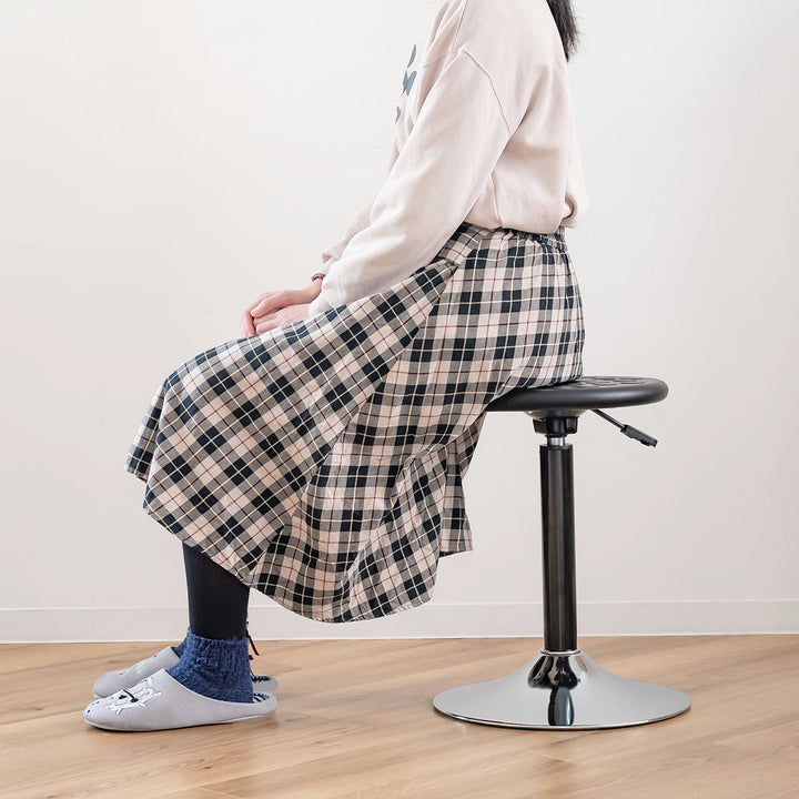 スツール丸昇降回転座面高48～72cm
