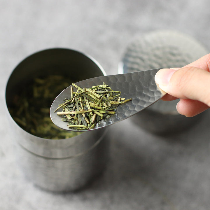 工房アイザワ茶さじブラックピーマン茶さじ鎚目