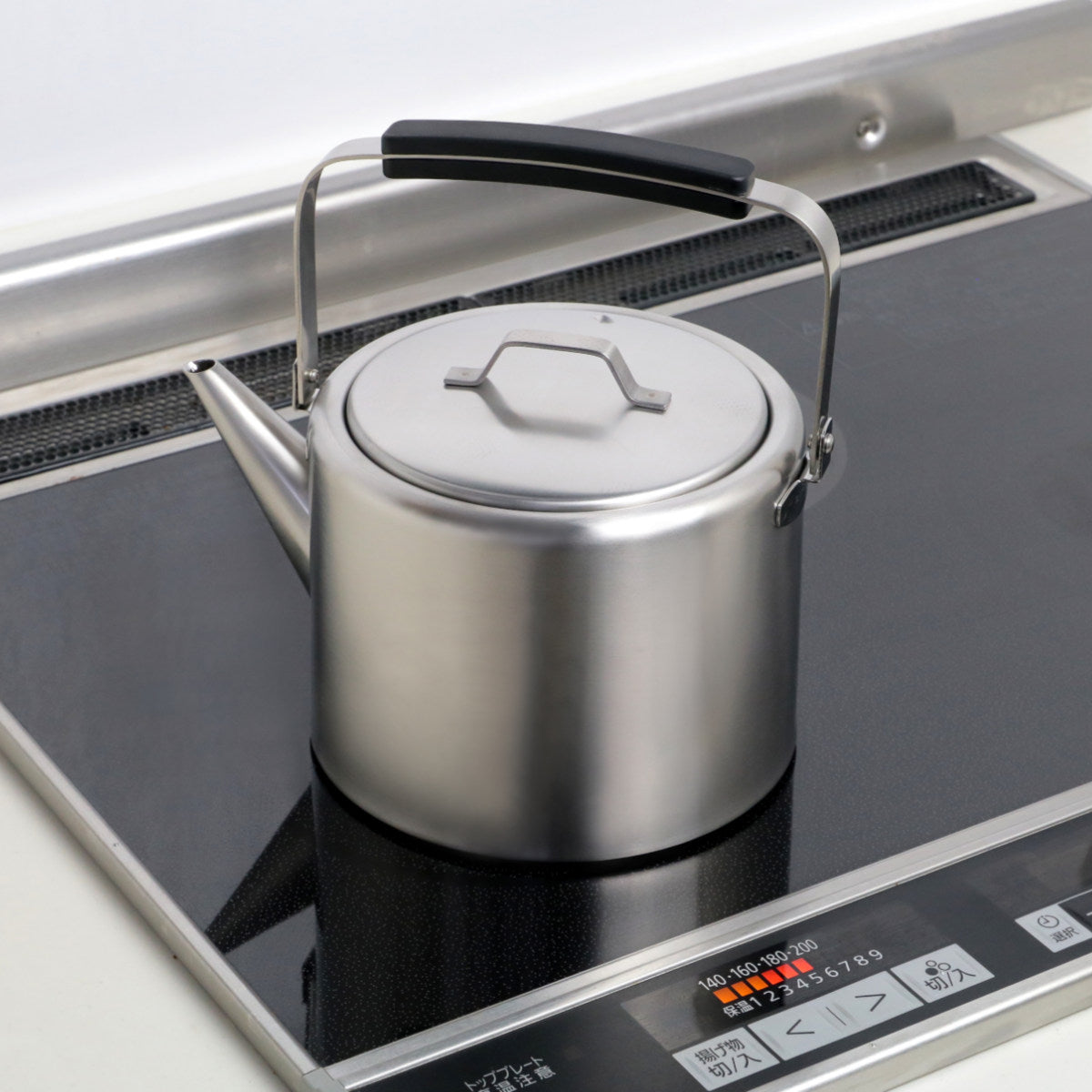 工房アイザワ　200V ストレート　ケトル 工房アイザワ ブラックピーマン200V ストレートケトル（サテン）日本製