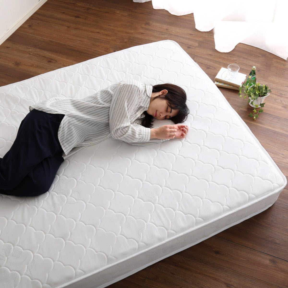 片面仕様　ポケットコイル　マットレス　シングル　【Sheera-シェエラ-】 楽天市場】【レビュー特典】 ロール梱包片面仕様ポケットコイル