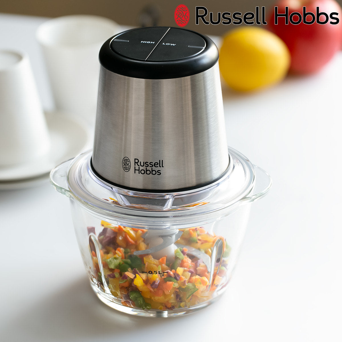 Russell Hobbs 電動フードプロセッサー 4ブレードミニチョッパー