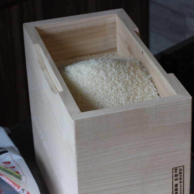 米びつ5kg用計量米びつアクリル蓋で中身が見えやすい米びつ