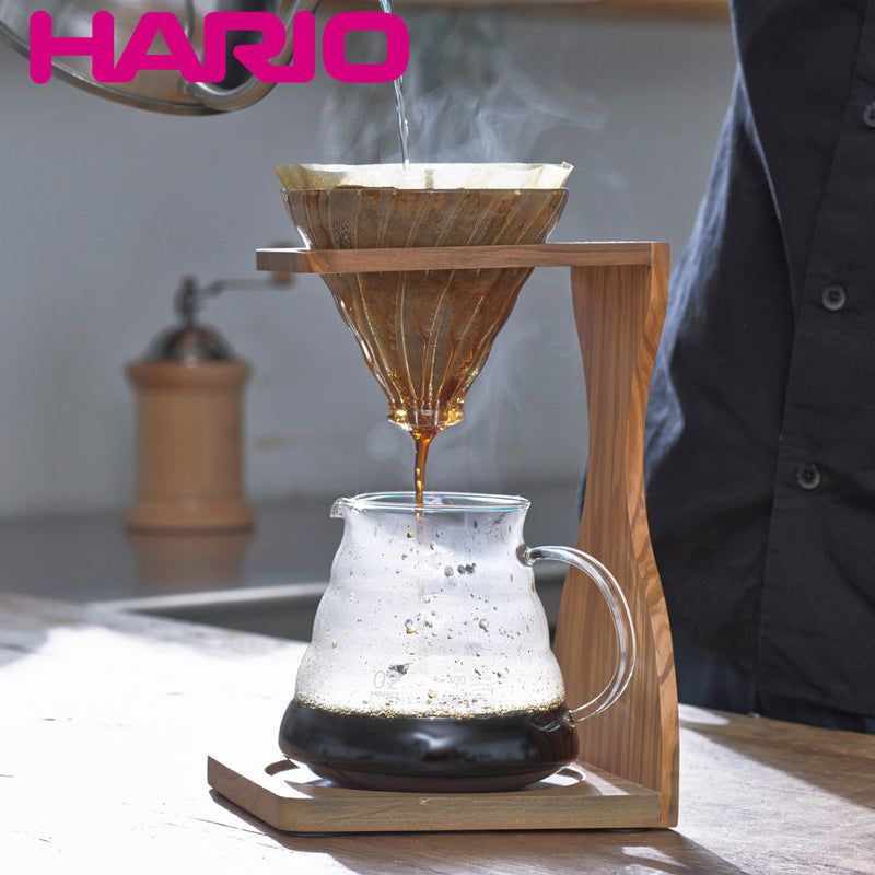 ハリオ コーヒー ドリッパーセット 1～4杯用 V60 オリーブウッド 