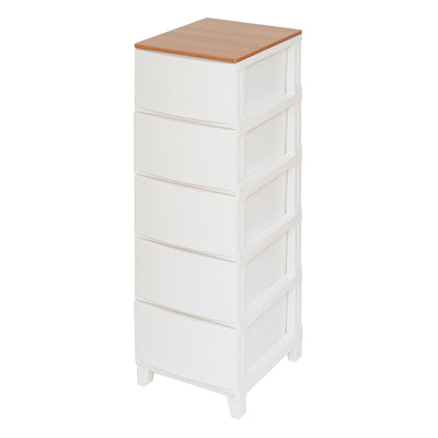 チェスト ルームスシェード木天板 5段 幅34×奥行42×高さ107.5cm