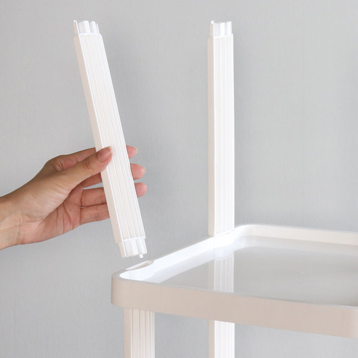 シューズラック省スペース4段ワイド傘置き付き最大8足収納可能組立簡単