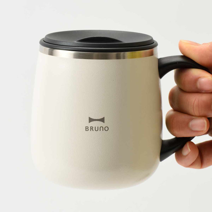 BRUNOマグカップ320ml蓋つきステンレスマグshort