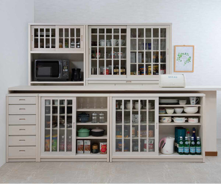 カウンター下チェスト幅40.5cm6段和モダン調日本製完成品