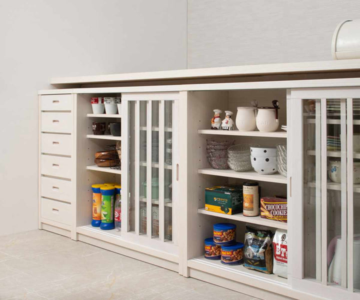 カウンター下チェスト幅40.5cm6段和モダン調日本製完成品