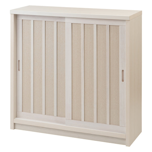 カウンター下収納幅90.5cm板引き戸和モダン調日本製完成品