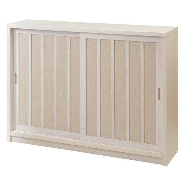 カウンター下収納幅120.5cm板引き戸和モダン調日本製完成品