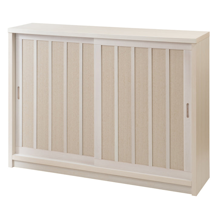 カウンター下収納幅120.5cm板引き戸和モダン調日本製完成品