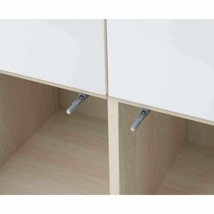 スクエアキャビネット4枚扉タイプハイグロス前板幅70cm