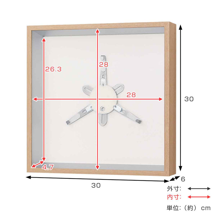 コレクションケース30×30cm壁掛けプレートお皿収納L409