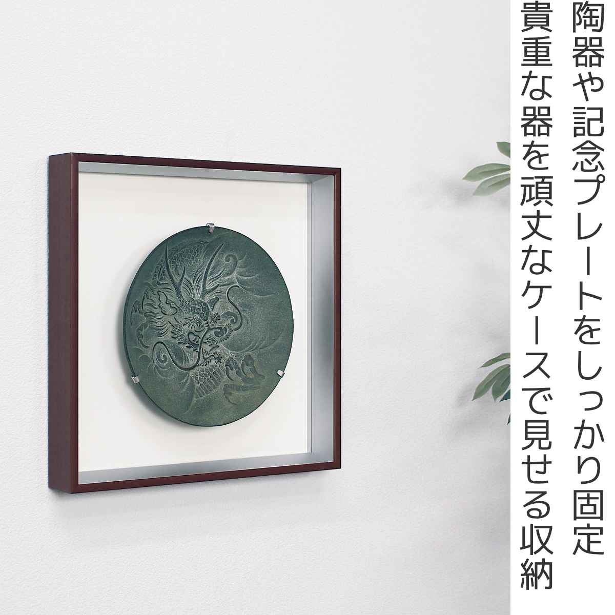 コレクションケース 40×40cm 壁掛け プレート お皿 収納 L409 – ハウジー