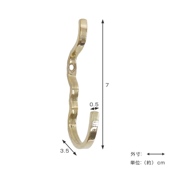 インブルームブラスフックＳ壁掛けフック