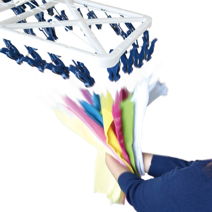 洗濯ハンガー引っ張るだけ42ピンチローラーピンチらくとりハンガー