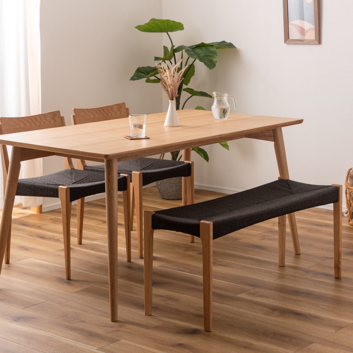 超人気！ 北欧風 ベンチ インテリア 二人掛け 組立簡単 Light Brown ダイニングベンチ 北欧 2人掛け ソファ 持ち運び簡単 幅105cm – ハウジー