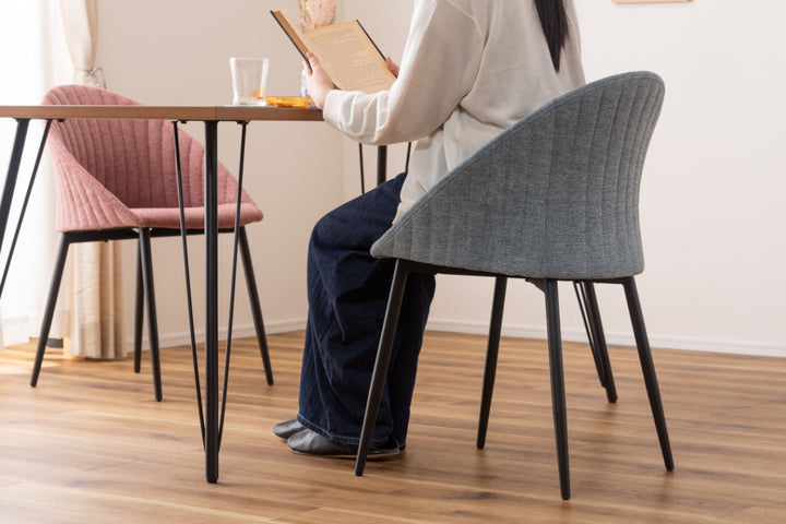 ダイニングチェア肘付き疲れにくい簡単組立座面高47cm