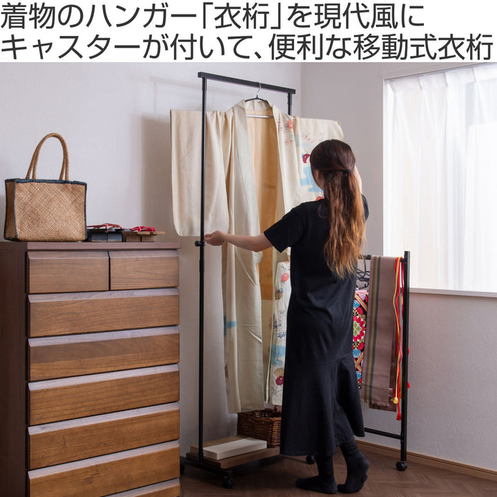 両面掛け衣桁 撞木 着物 （衣桁両面掛け 撞木 着物 （撞木 黒 S 1台 