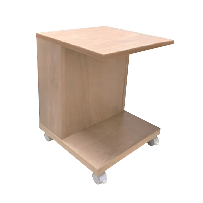 サイドテーブルキャスター収納木製ソファ下差し込み可能ワイヤレス充電機能付きラック高さ50cm