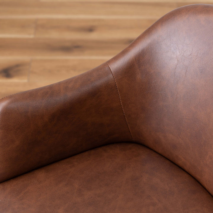 ダイニングチェア座面高43cm肘掛け付きカラメリ