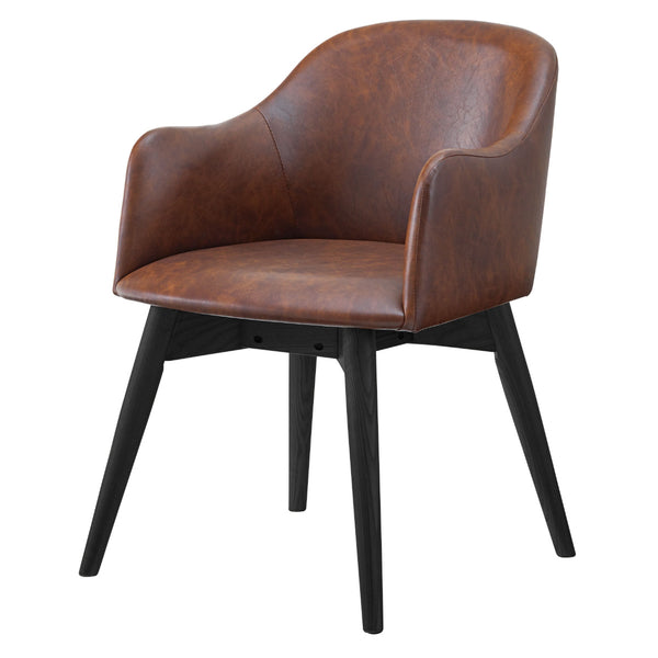 ダイニングチェア座面高43cm肘掛け付きカラメリ