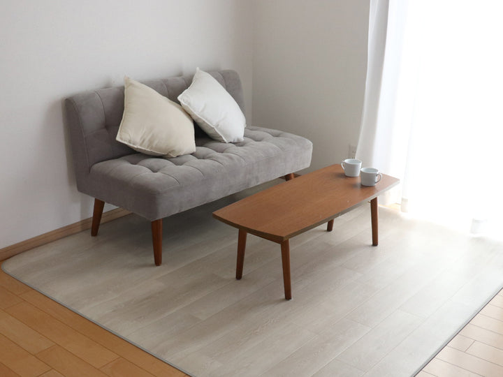 ラグダイニングラグ木目調182×230cm防炎加工撥水加工