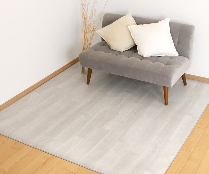 ラグダイニングラグ木目調182×260cm防炎加工撥水加工