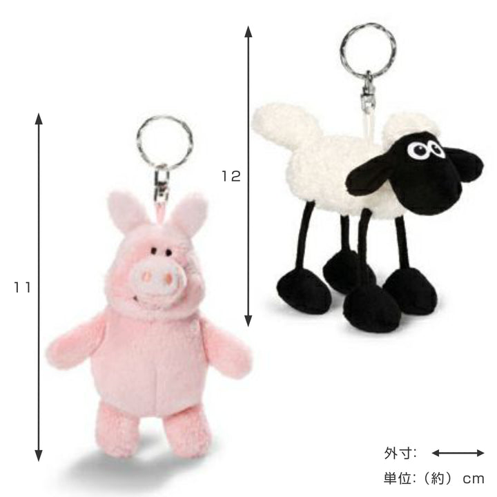 キーホルダーぬいぐるみSTSBBNICI10cmひつじのショーン