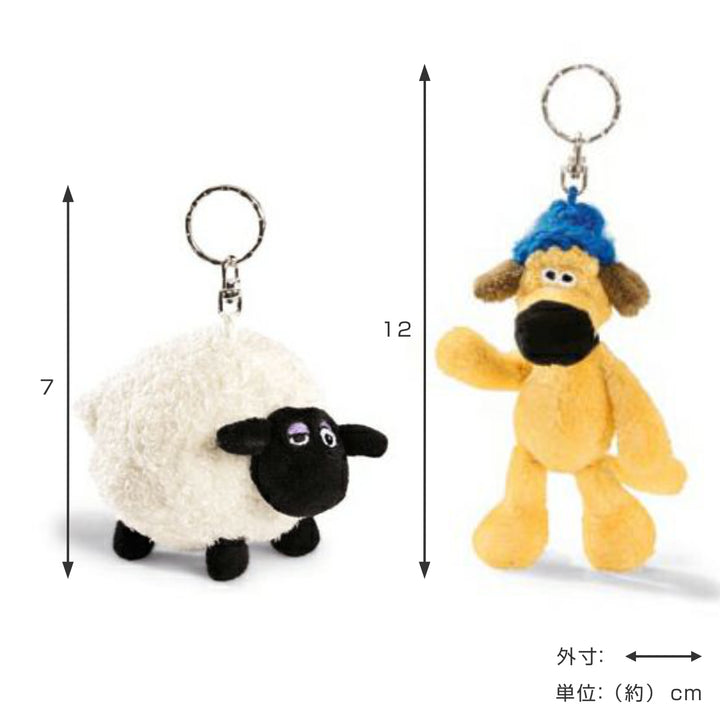 キーホルダーぬいぐるみSTSBBNICI10cmひつじのショーン