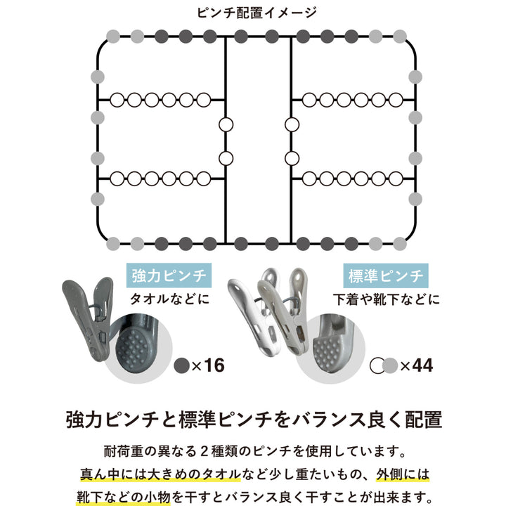 洗濯ハンガー大型THEHANGERS60ピンチ