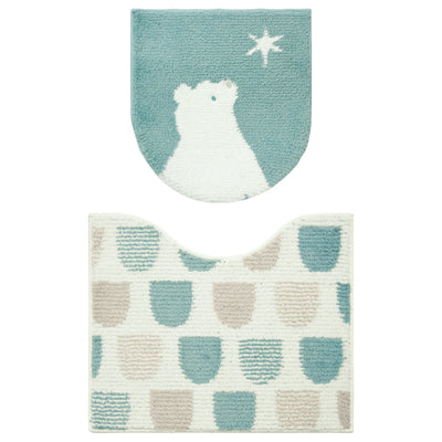 トイレマット 蓋カバー ２点セット SOPO