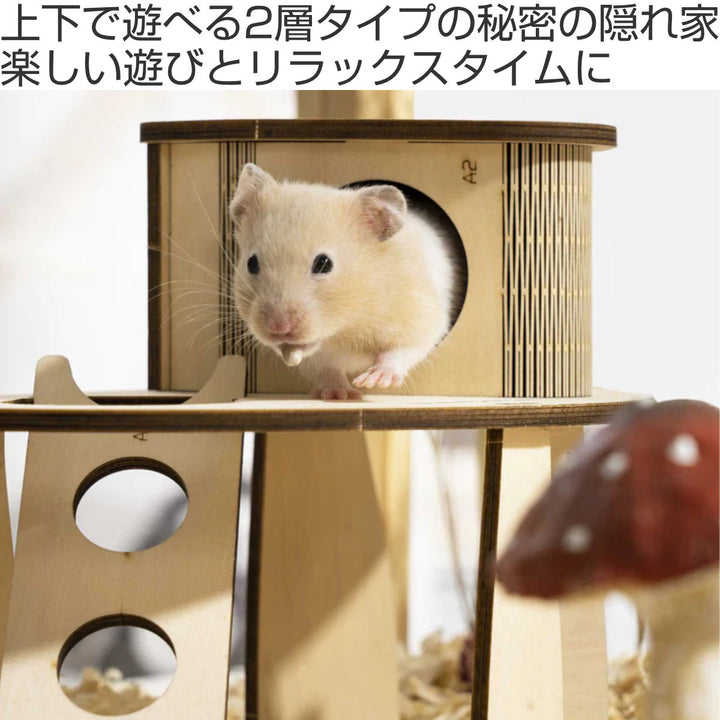 ハウス小動物ミオファンＤＩＹハウスダブルフロアハムスター鳥ペット