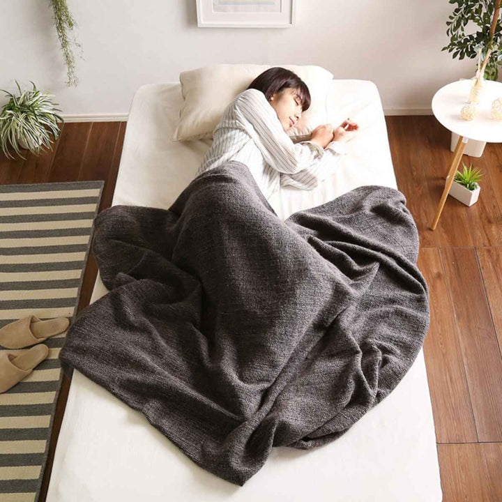 すのこベッドシングルLilitta簡易宮棚セット3段階調整脚付き天然木