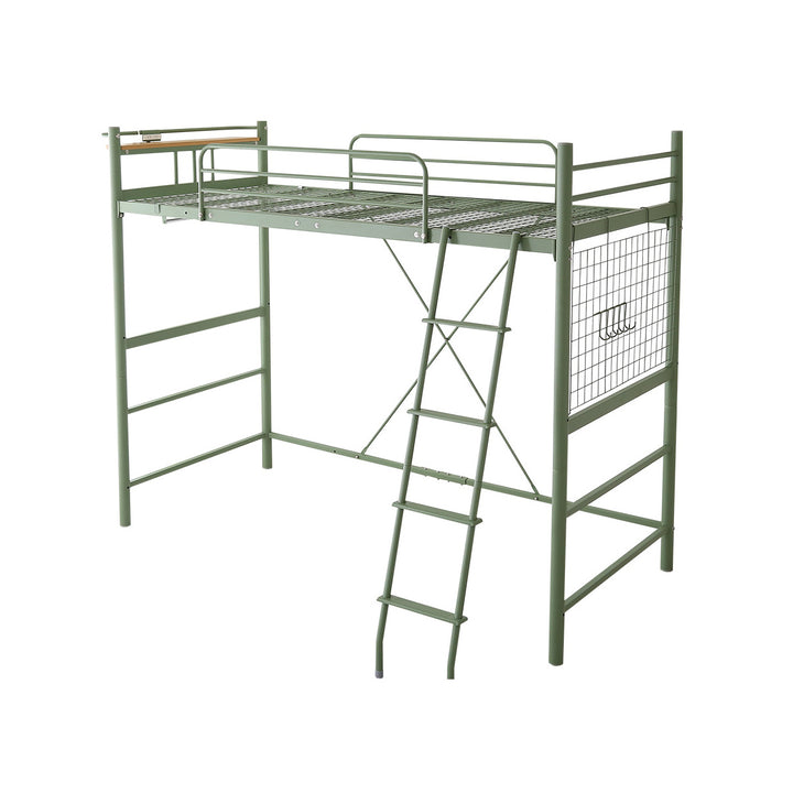 ロフトベッドシングルメッシュ宮棚2口コンセント付き選べる高さ