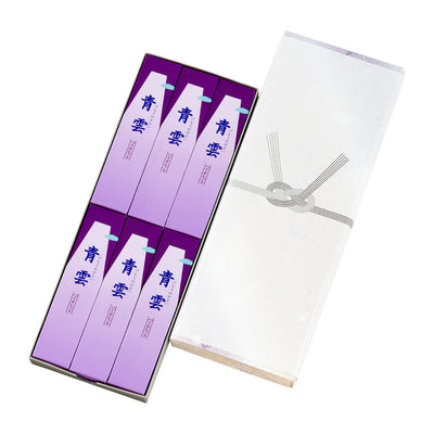 進物 線香 青雲バイオレット 進物型サック６入 包装品 贈答用