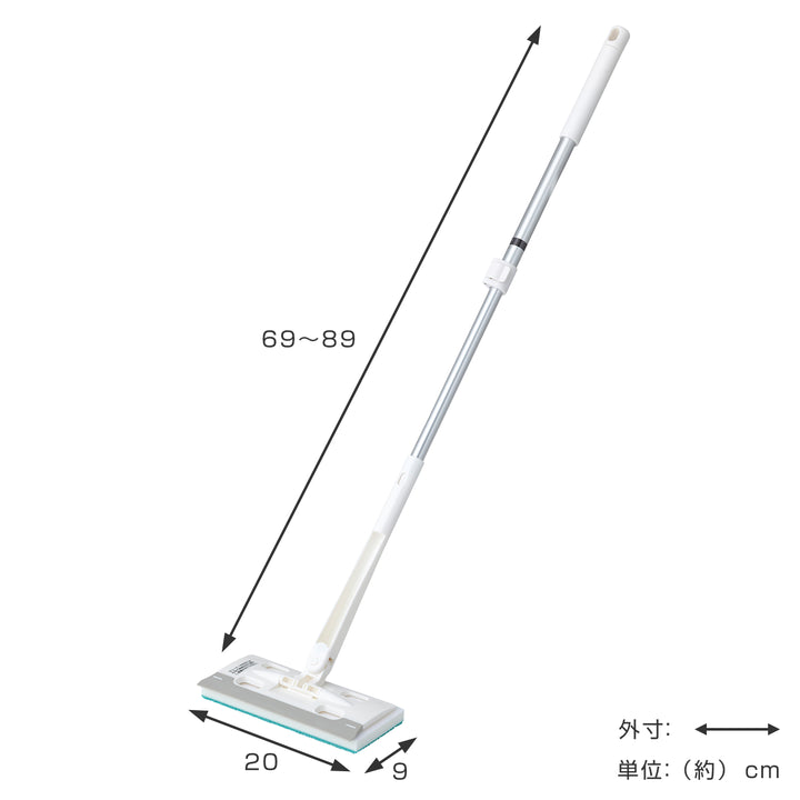 激落ちくん窓＆網戸用掃除ブラシ伸縮タイプ水切りワイパー付き