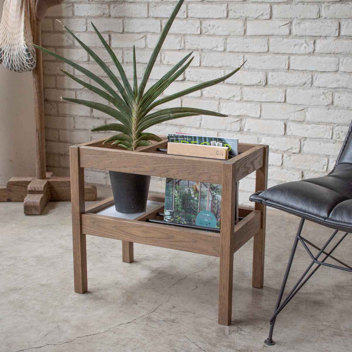 サイドテーブル 北欧 収納 木製 マガジンラック 幅50cm – ハウジー