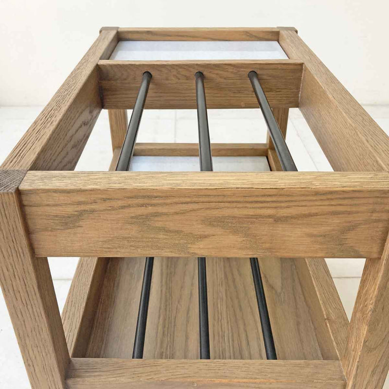 サイドテーブル 北欧 収納 木製 マガジンラック 幅50cm