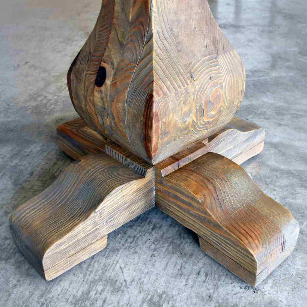 サイドテーブル 北欧 木製 パイン古材 高さ51cm