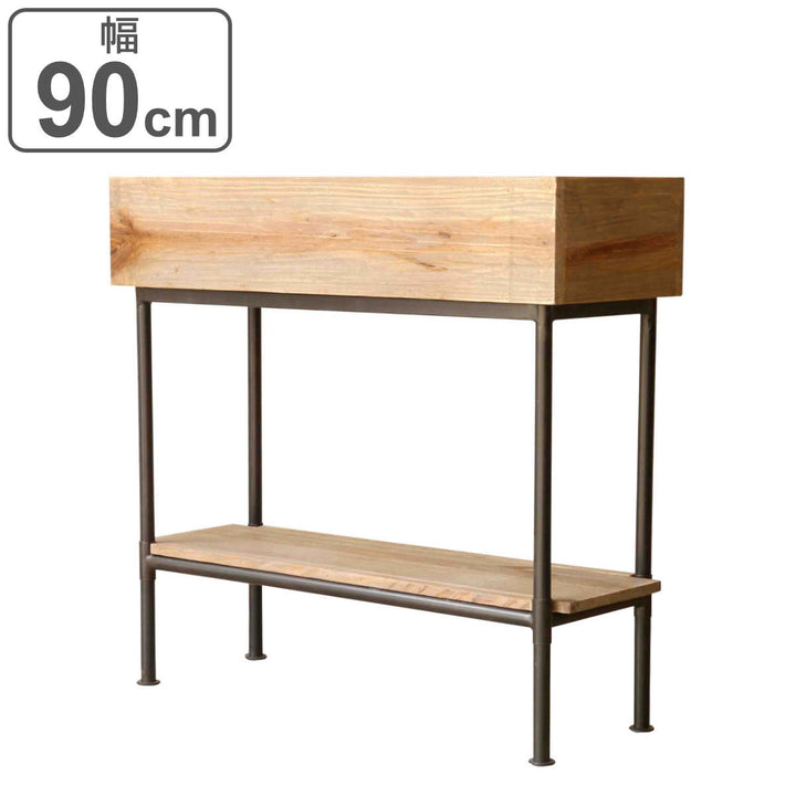 シェルフパイン材北欧木製屋内用幅90cm